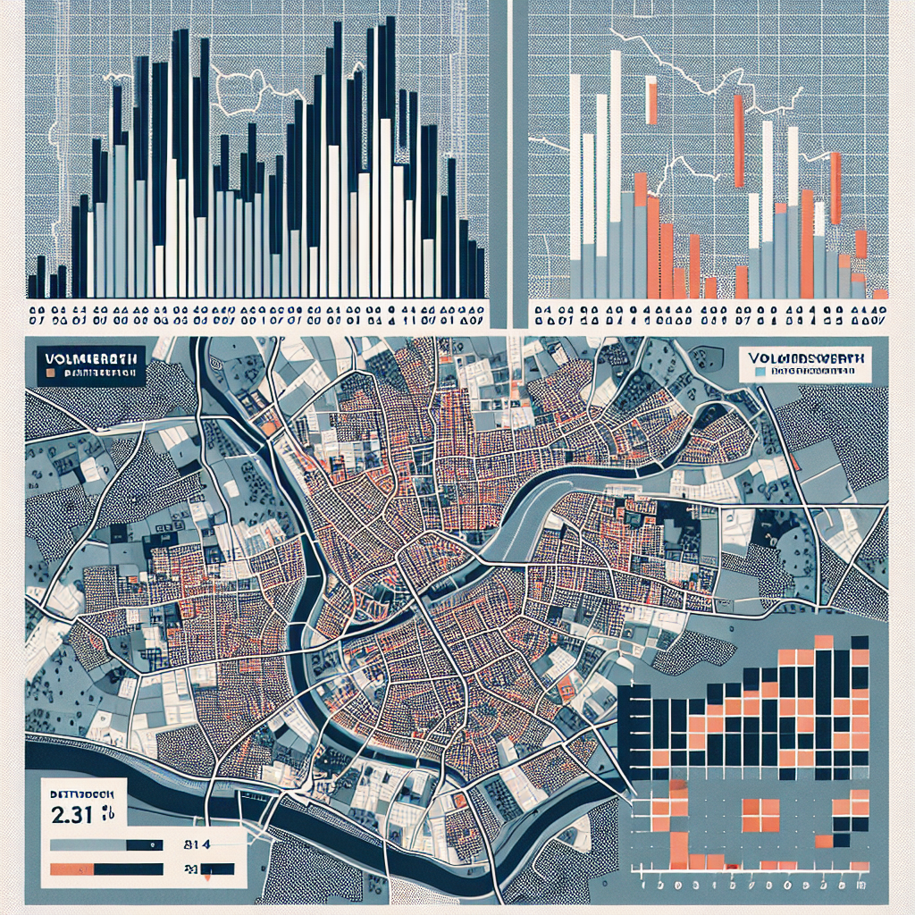 Mietspiegel-Entwicklung in Düsseldorf Volmerswerth vs. umliegende Stadtteile
